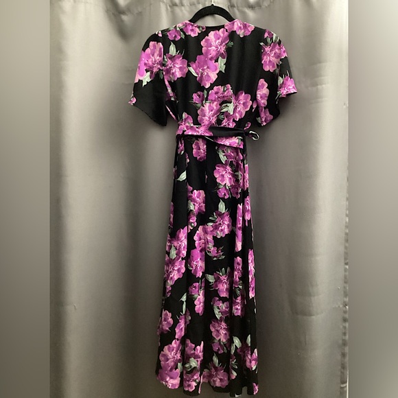 Forever 21 wrap short sleeve midi dress size small - Picture 3 of 4